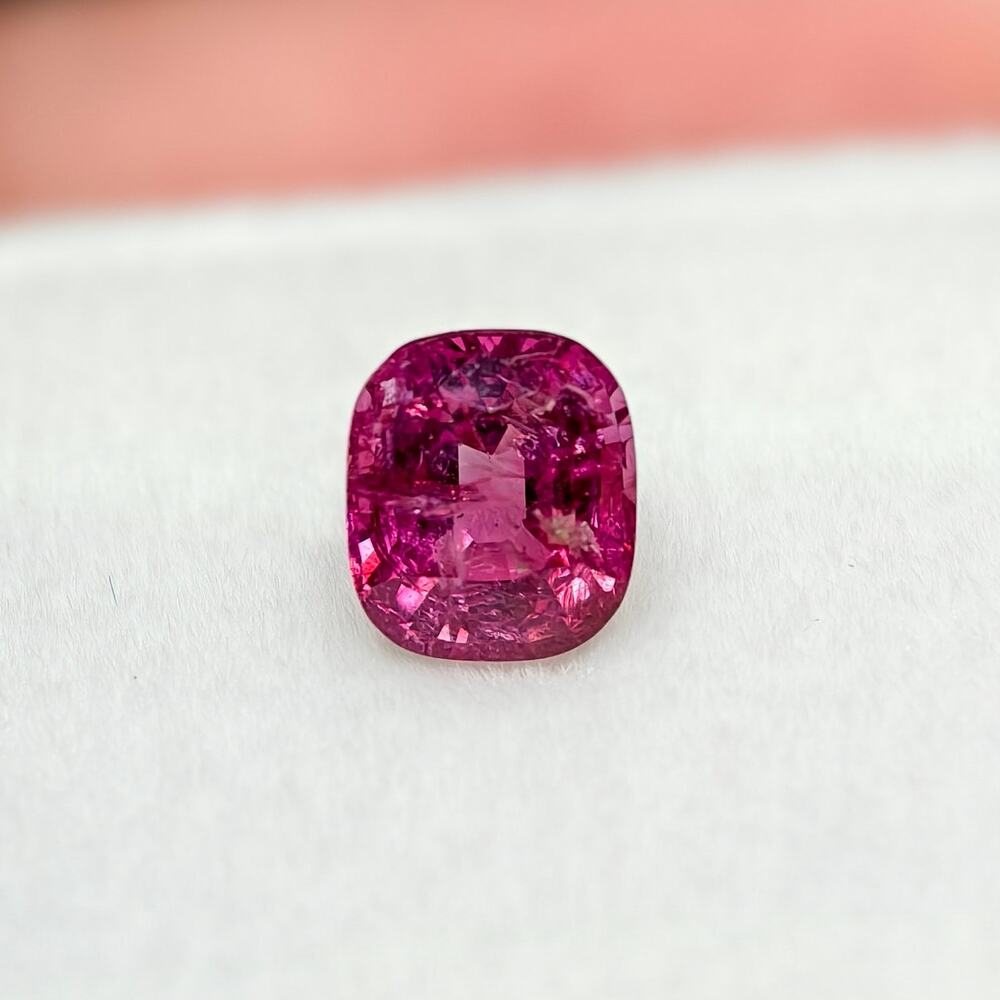 0.78ct Natural Burmese Spinel Vivid Raspberry Pink No Treatment